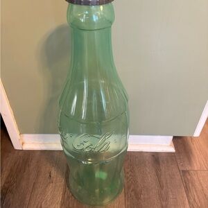 Green Coca-Cola plastic Bottle bank